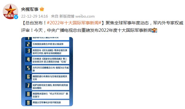 今天軍事新聞最新消息2022年，2022年最新軍事新聞一覽