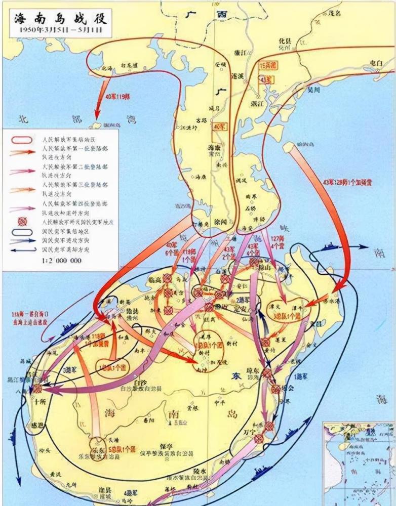 海南島戰(zhàn)役經(jīng)過圖及其歷史背景與意義，海南島戰(zhàn)役，經(jīng)過圖、歷史背景與深遠意義