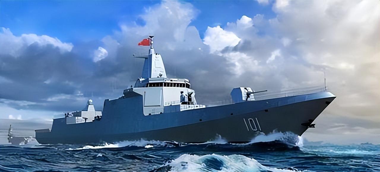 中國(guó)海軍新力量，055B型驅(qū)逐艦正式入列，中國(guó)海軍新力量，055B型驅(qū)逐艦正式入列啟航