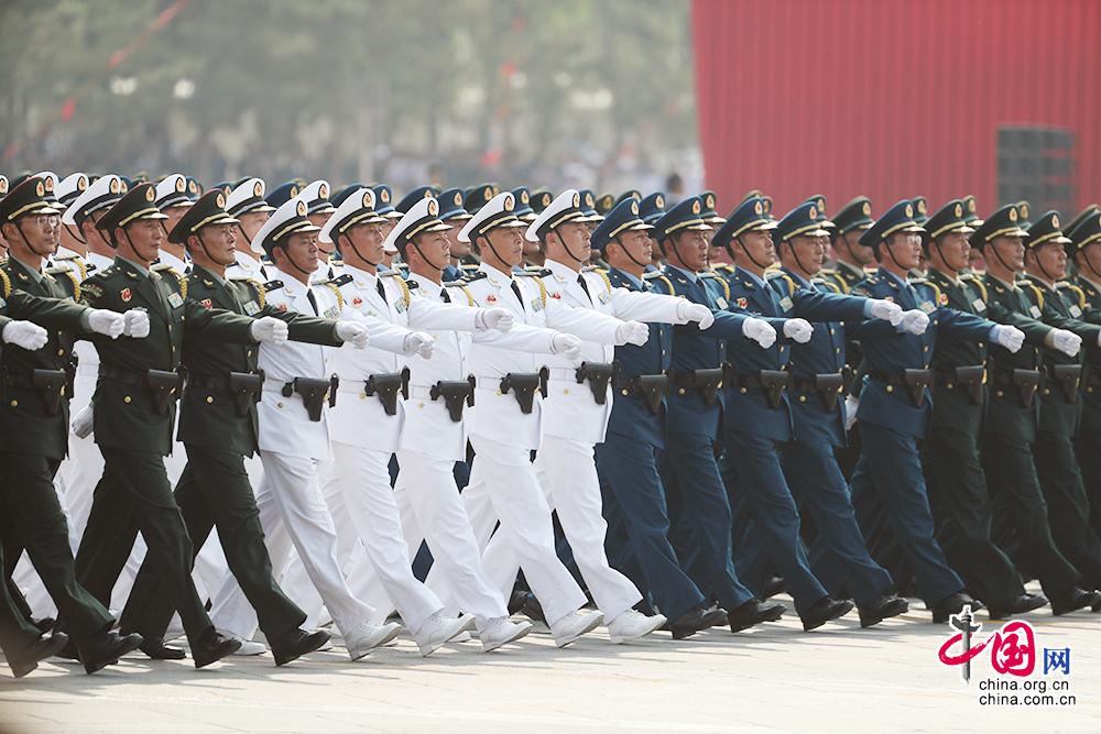 閱兵盛典，受閱部隊中的徒步方隊風采，閱兵盛典，徒步方隊風采展示
