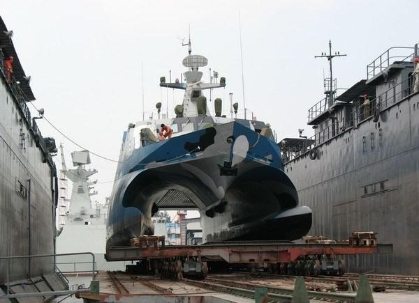 揭秘中國(guó)海軍的利器，022型導(dǎo)彈艇的排水量解析，中國(guó)海軍利器揭秘，022型導(dǎo)彈艇排水量深度解析