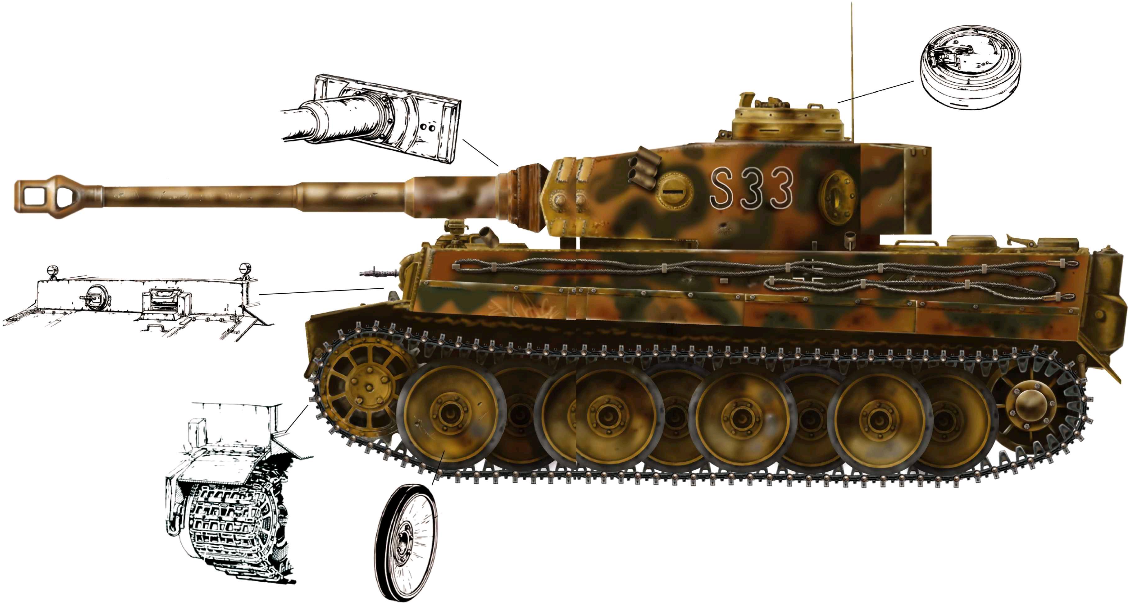 虎式坦克的弱點，戰(zhàn)爭機器中的脆弱環(huán)節(jié)，虎式坦克的脆弱之處，戰(zhàn)爭機器中的弱點解析